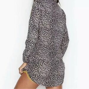 Victoria Secret Leopard Print Long Sleeve Dress
